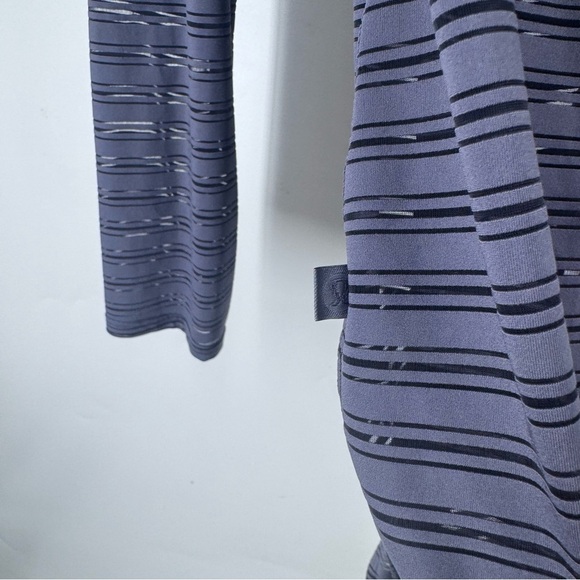 Lululemon Athletica Striped purple / Black Lightweight sheer top. - Picture 6 of 8